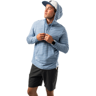 Mikina BAUER S25 LTWHT STRIPE HOODIE-SR-BLUE HZ (1064711)