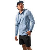 Mikina BAUER S25 LTWHT STRIPE HOODIE-SR-BLUE HZ (1064711)