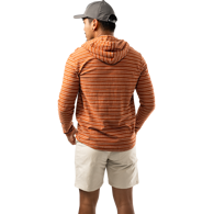 Mikina BAUER S25 LTWHT STRIPED HOODIE-SR-BRICK (1064712)