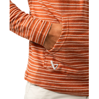 Mikina BAUER S25 LTWHT STRIPED HOODIE-SR-BRICK (1064712)