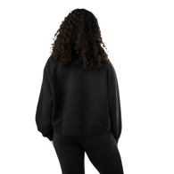 Mikina BAUER S25 QUILTED 1/4 ZIP-WM-BLK (1065912)