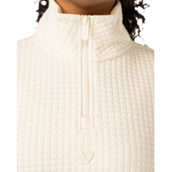 Mikina BAUER S25 QUILTED 1/4 ZIP-WM-CREAM (1065913)
