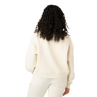 Mikina BAUER S25 QUILTED 1/4 ZIP-WM-CREAM (1065913)