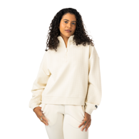 Mikina BAUER S25 QUILTED 1/4 ZIP-WM-CREAM (1065913)