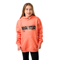 Mikina BAUER S25 ULTIMATE HOODIE-YTH-CORAL (1064740)