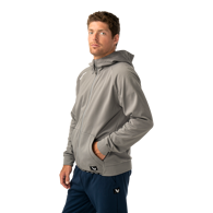 Mikina BAUER S26 TEAM FLEECE ZIP HOODIE-SR-GRY (1067308)