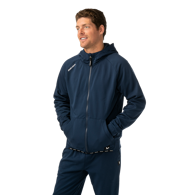 Mikina BAUER S26 TEAM FLEECE ZIP HOODIE-SR-NAVY (1067204)