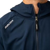 Mikina BAUER S26 TEAM FLEECE ZIP HOODIE-SR-NAVY (1067204)