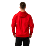 Mikina BAUER S26 TEAM FLEECE ZIP HOODIE-SR-RED (1067309)