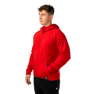 Mikina BAUER S26 TEAM FLEECE ZIP HOODIE-SR-RED (1067309)