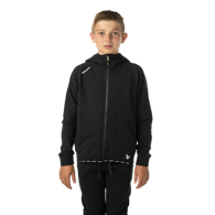 Mikina BAUER S26 TEAM FLEECE ZIP HOODIE-YTH-BLK (1067300)