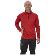 Mikina BAUER VAPOR FLEECE 1/4 ZIP TOP RED-SR (1056785)