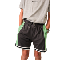 Šortky BAUER S25 MESH SHORTS-YTH-VOLCANO (1064742)