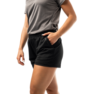 Šortky BAUER S25 WMNS TEAM TRAIN SHORT-BLK (1064622)