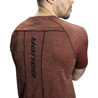 Triko BAUER FLC PERF WARMTH TECH TEE - CAYENNE (1060277)
