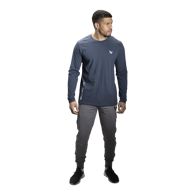 Triko BAUER S22 LS HERITAGE TEE - SR- GRY (1060359)