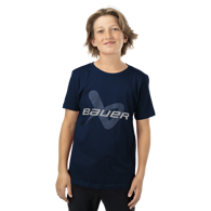 Triko BAUER S24 CORE SS LOCKUP TEE-YTH-NAV (1063421)
