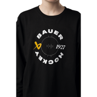 Triko BAUER S24 GRAPHIC LONGSLEEVE TEE-YTH-BLK (1064064)