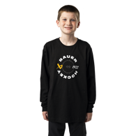 Triko BAUER S24 GRAPHIC LONGSLEEVE TEE-YTH-BLK (1064064)