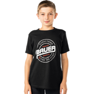 Triko BAUER S25 GRAPHIC TEE-YTH-BLK (1065122)