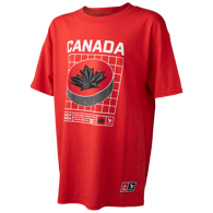 Triko BAUER S25 HC OLY SS PUCK TEE-YTH-RED (1066408)