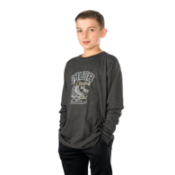 Triko BAUER S25 LS GRAPHIC TEE-YTH-GRY (1065898)