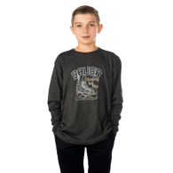 Triko BAUER S25 LS GRAPHIC TEE-YTH-GRY (1065898)