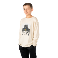 Triko BAUER S25 LS GRAPHIC TEE-YTH-WHT (1065897)