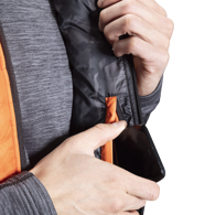 Vesta BAUER FLC HOODED PUFFER VEST-SR-CAYENNE (1060279)