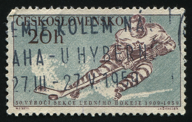 Hokejová poštovní známka