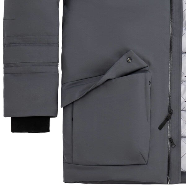 Bunda BAUER S21 ULTIMT FAN HOODED PARKA GRY-SR (1057855)