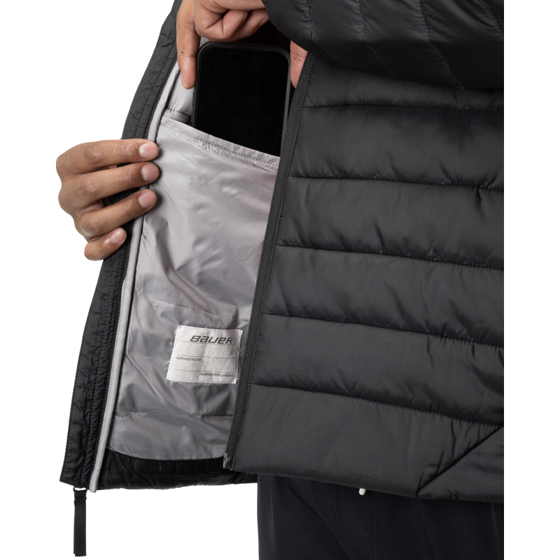 Bunda BAUER S24 TEAM PUFFER JACKET-SR-BLK (1063250)