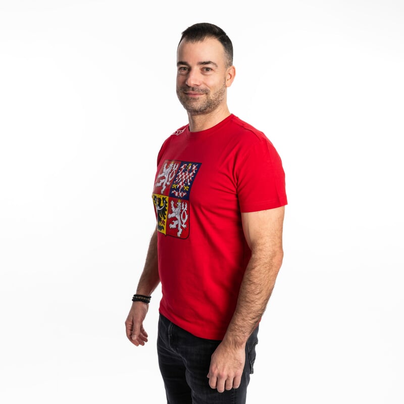 LOGO KAFERS STÁTNÍ ZNAK triko červená