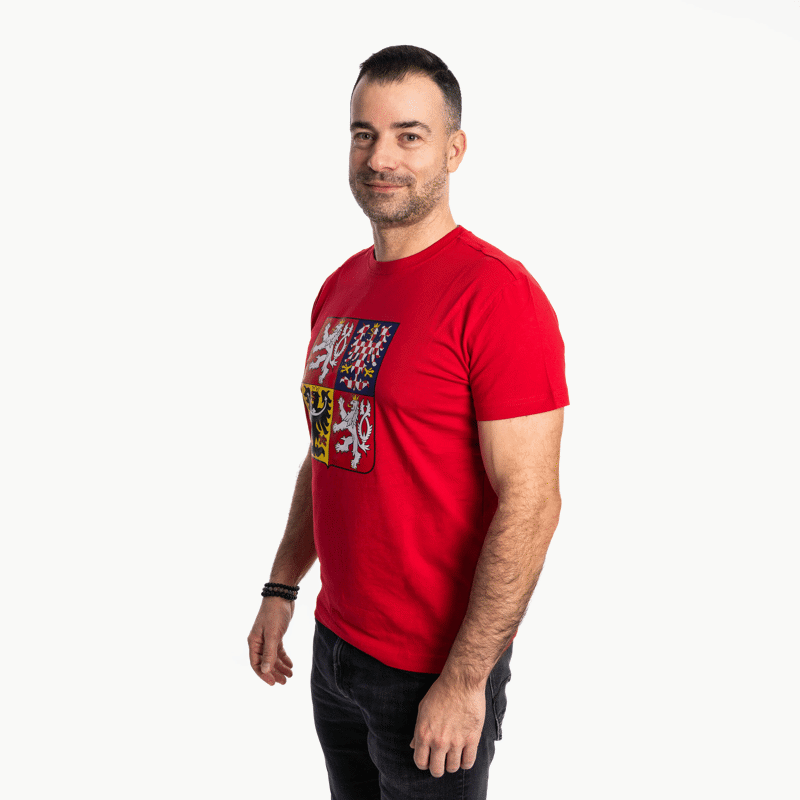 LOGO KAFERSCK STÁTNÍ ZNAK triko červená