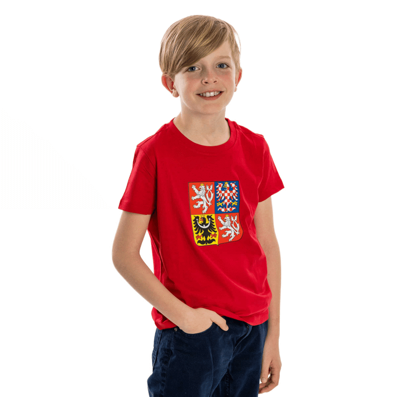 LOGO KAFERSCK STÁTNÍ ZNAK triko JR červená