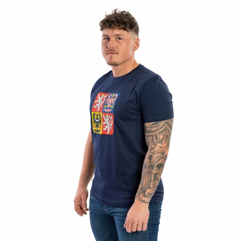 LOGO KAFERSCK STÁTNÍ ZNAK triko tmavě modrá