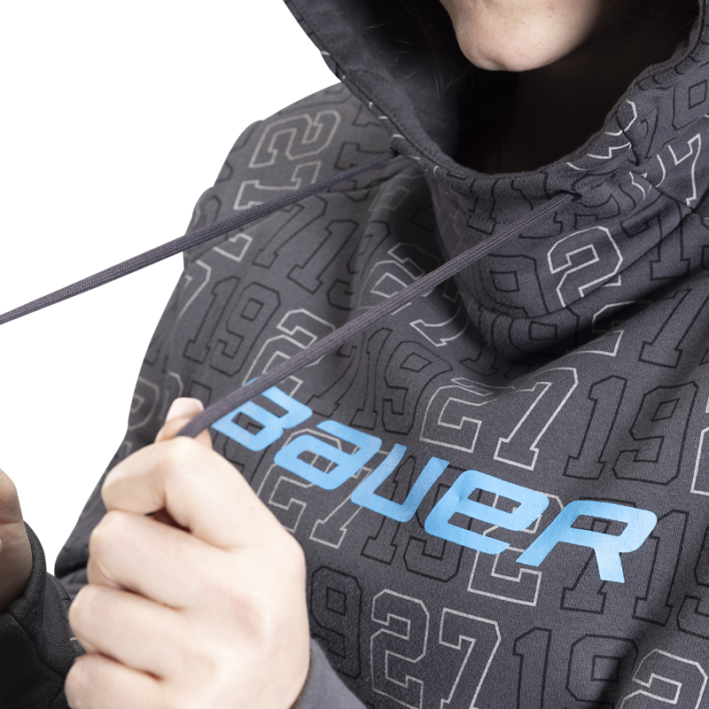 Mikina BAUER S22 1927 HOODIE - SR - GRY (1059695)