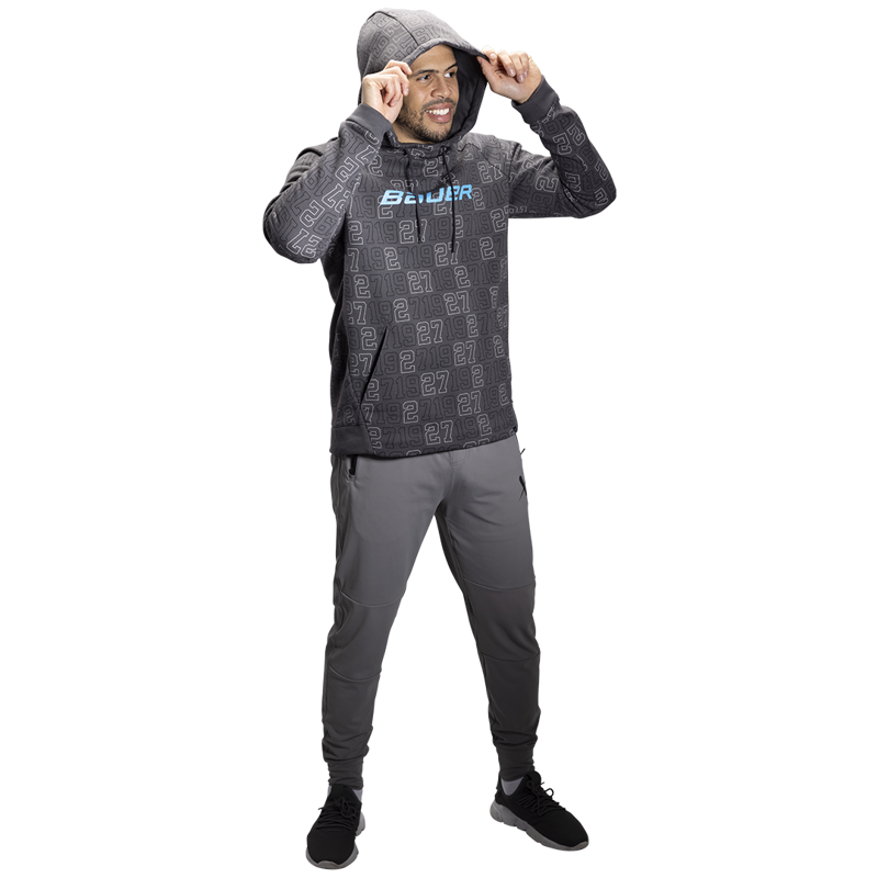 Mikina BAUER S22 1927 HOODIE - SR - GRY (1059695)