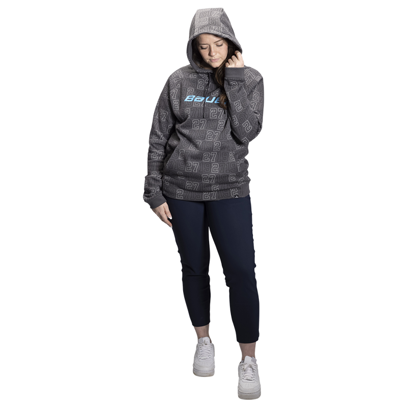 Mikina BAUER S22 1927 HOODIE - SR - GRY (1059695)