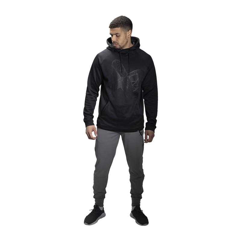 Mikina BAUER S22 EXPLODED B HOODIE - SR - BLK (1060283)