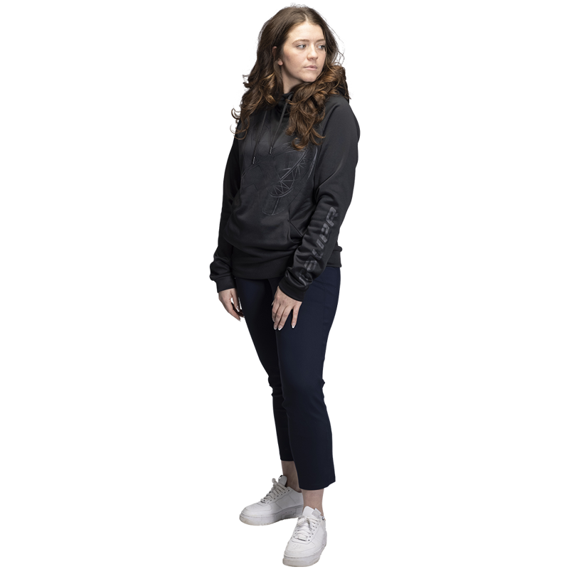 Mikina BAUER S22 EXPLODED B HOODIE - SR - BLK (1060283)