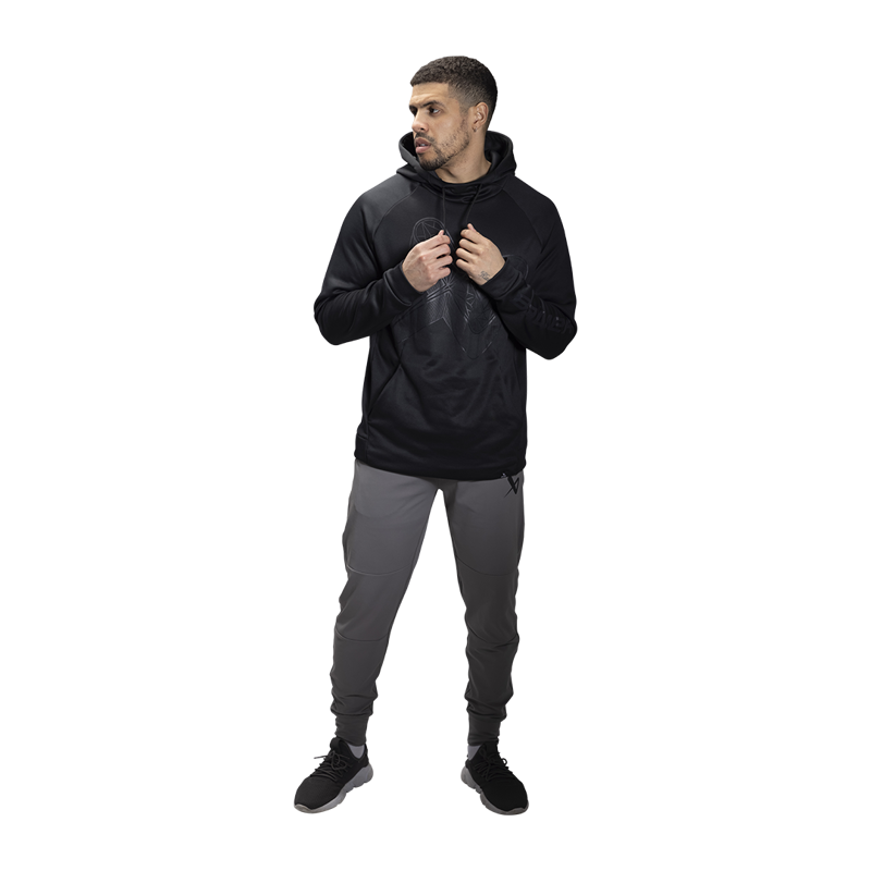 Mikina BAUER S22 EXPLODED B HOODIE - SR - BLK (1060283)