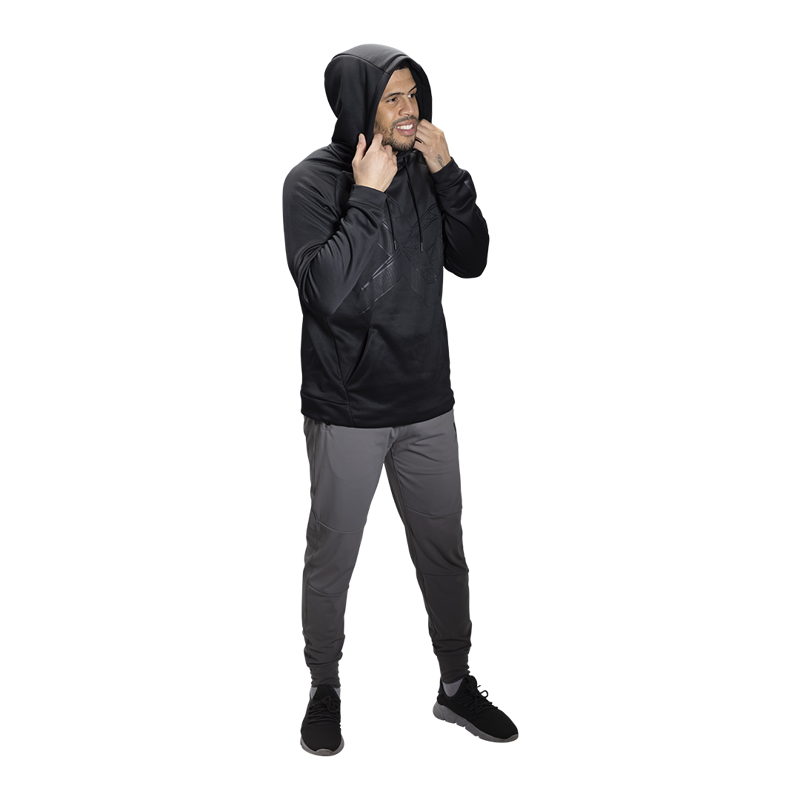 Mikina BAUER S22 EXPLODED B HOODIE - SR - BLK (1060283)