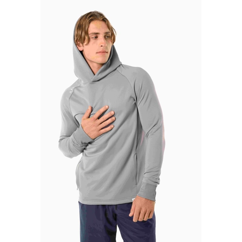 Mikina BAUER S23 FLC HOODIE-SR-LT GRY (1061026)