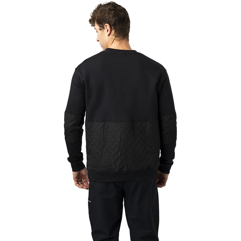 Mikina BAUER S24 QUILTED CREW-SR-BLK (1064089)