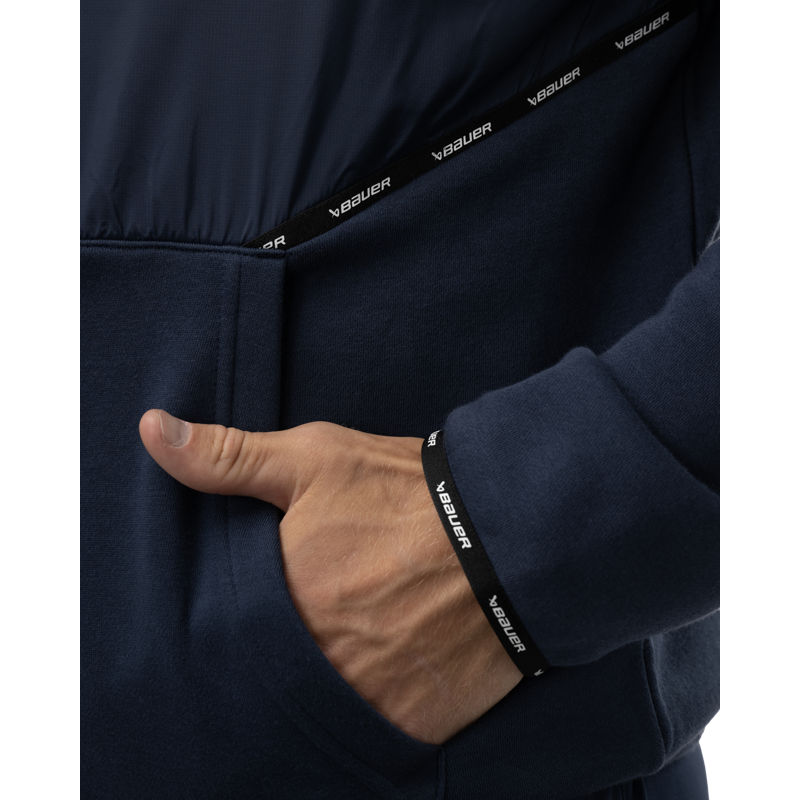 Mikina BAUER S24 TEAM 1/2 ZIP PULLOVER-SR-NAV (1063248)