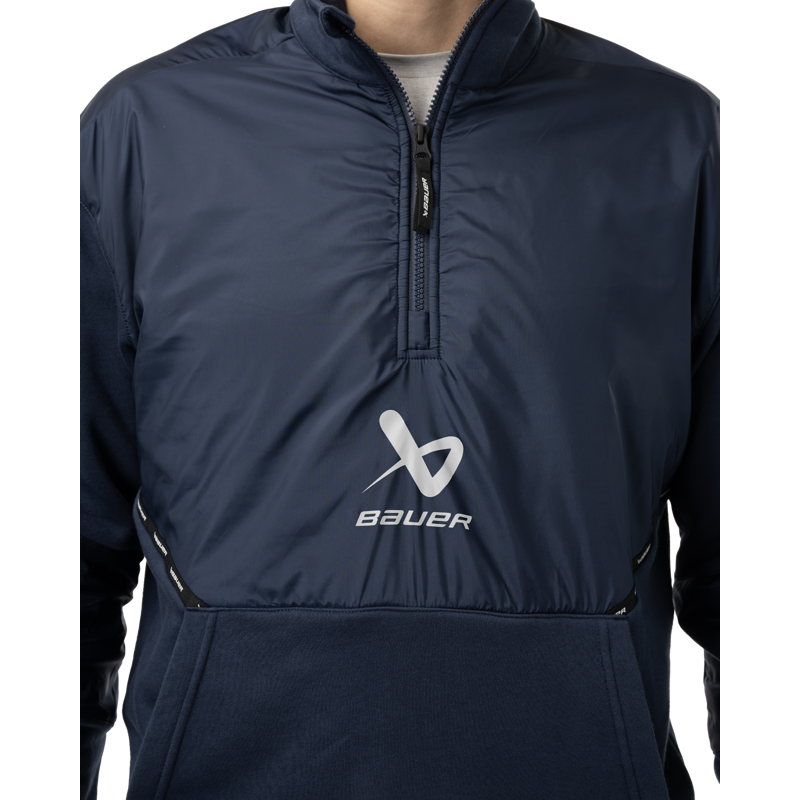 Mikina BAUER S24 TEAM 1/2 ZIP PULLOVER-SR-NAV (1063248)