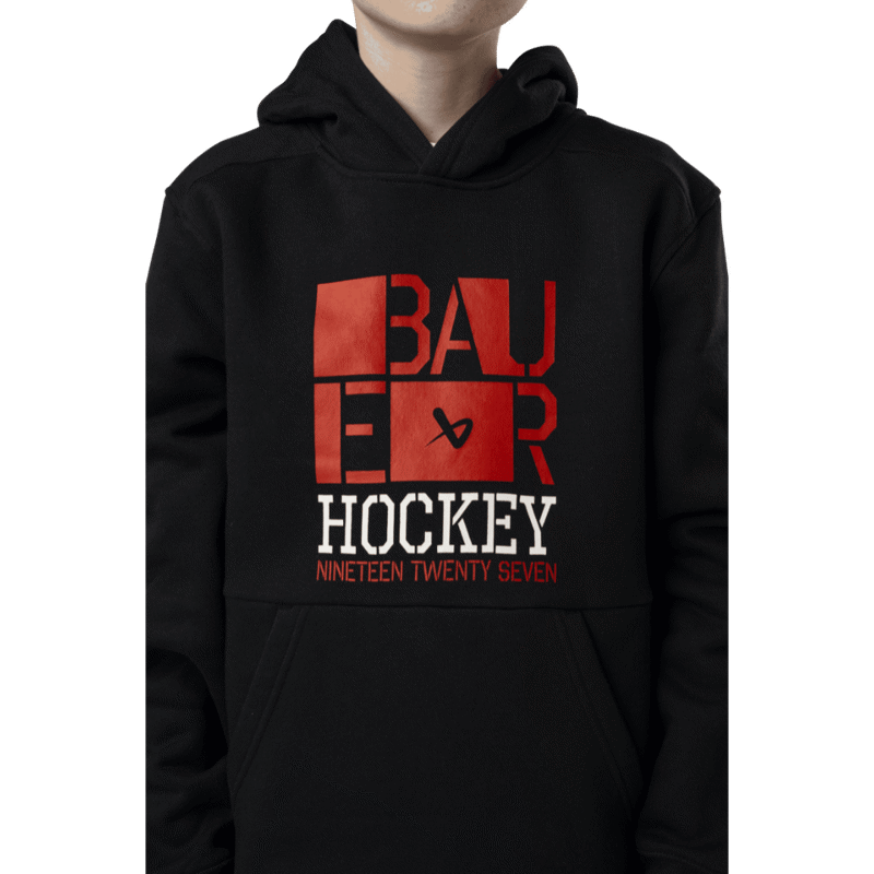 Mikina BAUER S24 ULTIMATE HOODIE-YTH-BLK (1064061)
