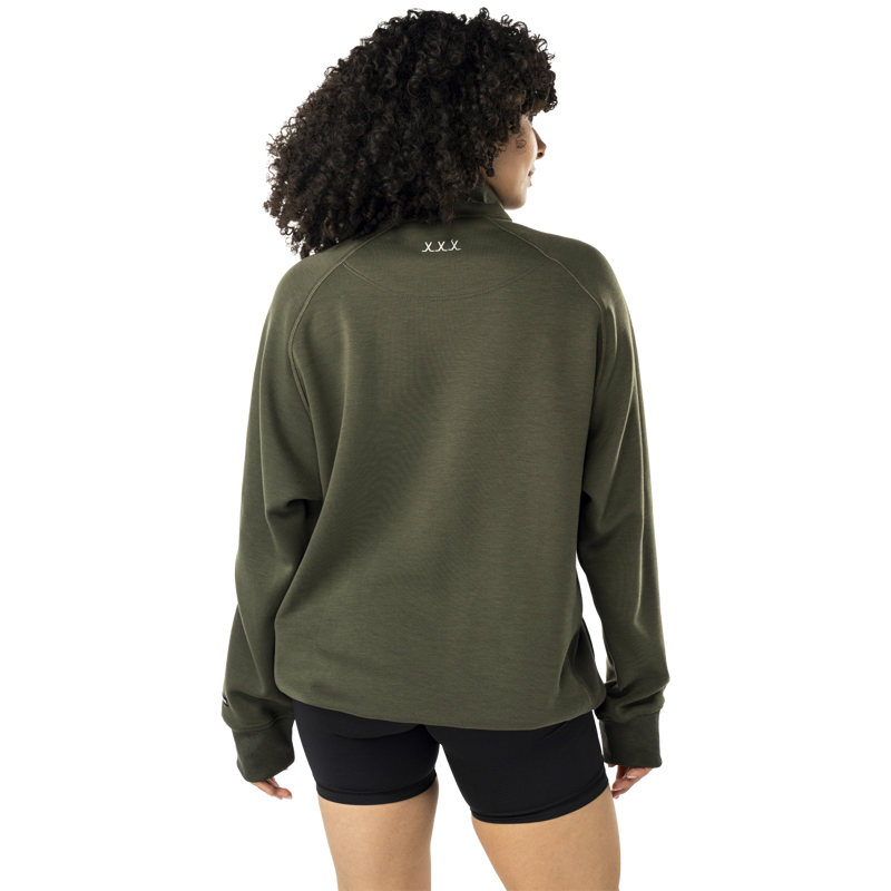 Mikina BAUER S25 FLC 1/4 ZIP-SR-FOREST (1065095)