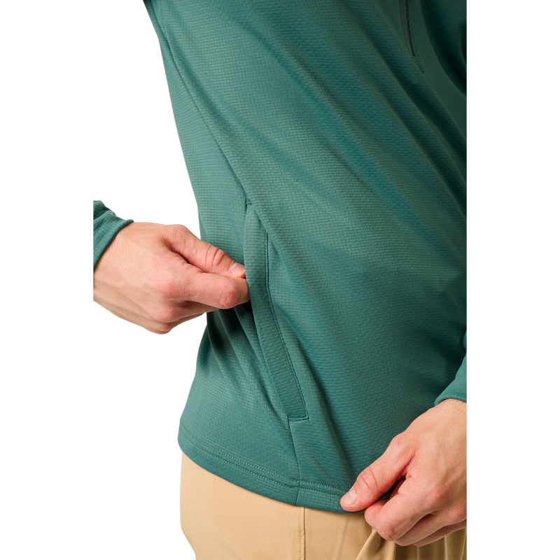 Mikina BAUER S25 FLC 1/4 ZIP-SR-SEA PINE (1064656)
